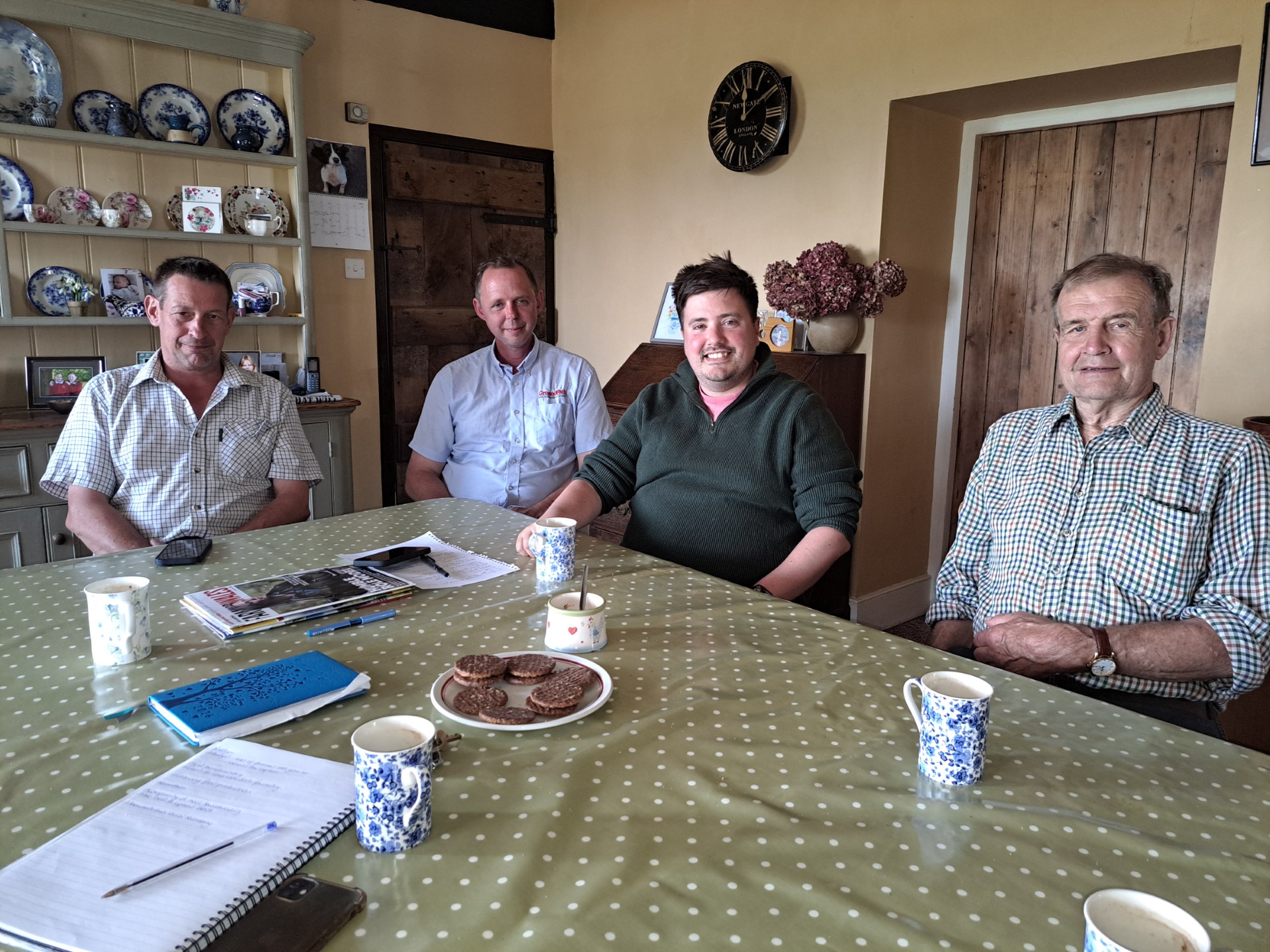 Matthew Jones MS on farm in Monmouthshire 