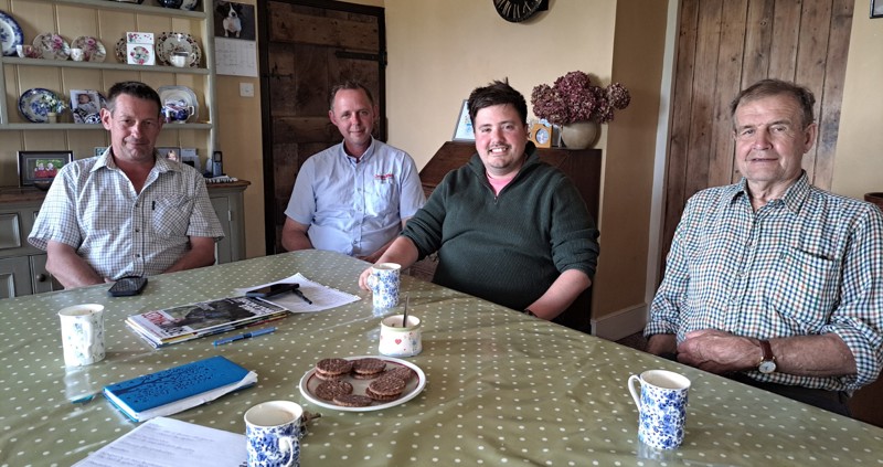 NFU Cymru Monmouthshire County Chair hosts new Plaid Cymru MS on farm