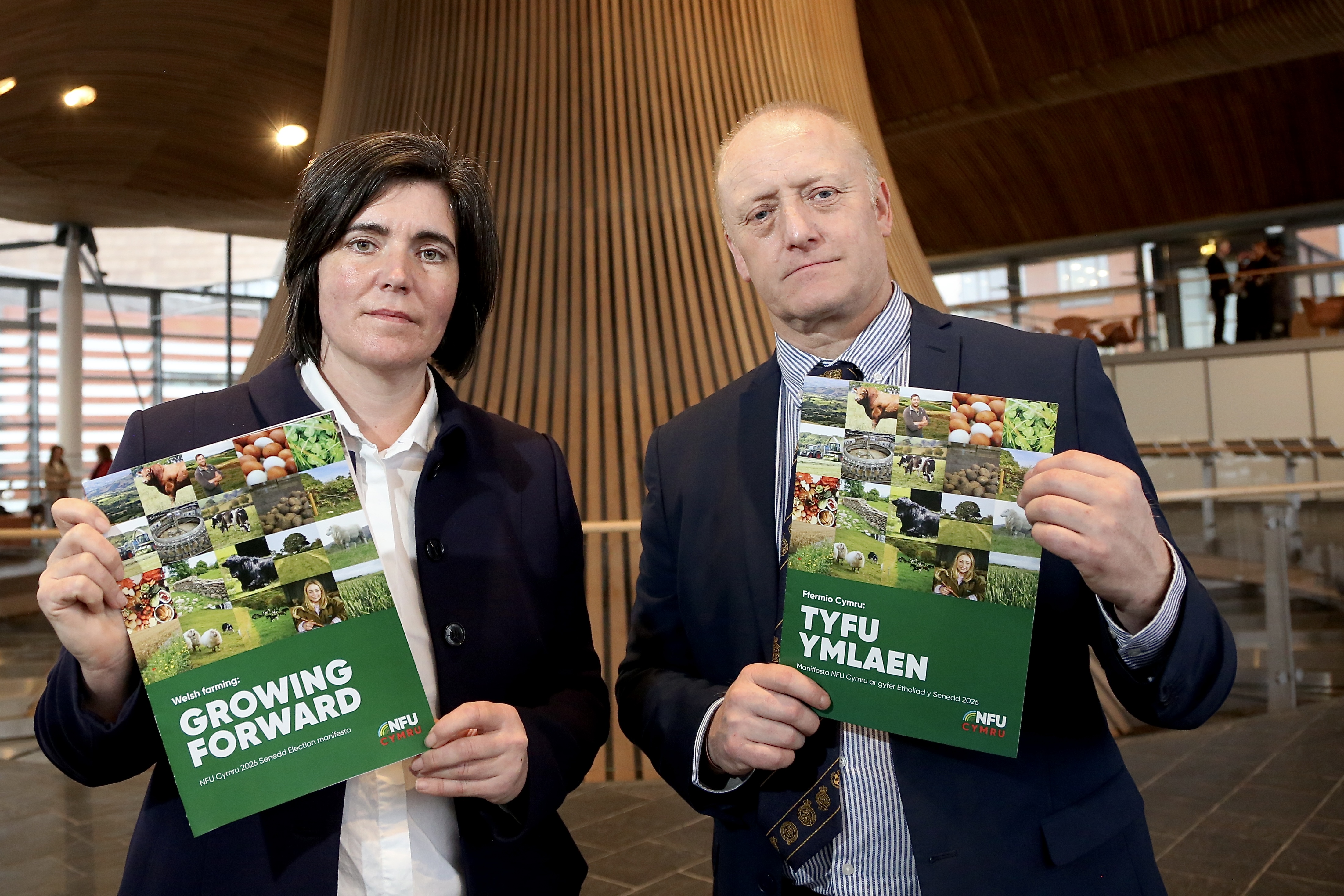 Abi Reader and Paul Willimas in the Senedd