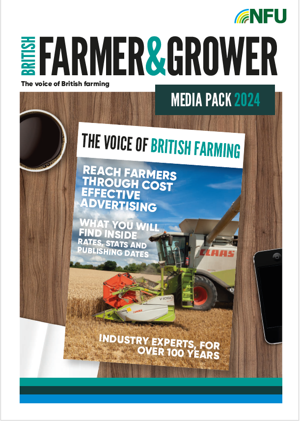 British Farmer & Grower is a highly effective and targeted way of promoting your products and services aimed at the farming community. As the NFU’s flagship title, British Farmer and Grower magazine is the leading voice on the big issues that impact agricultural businesses in England.