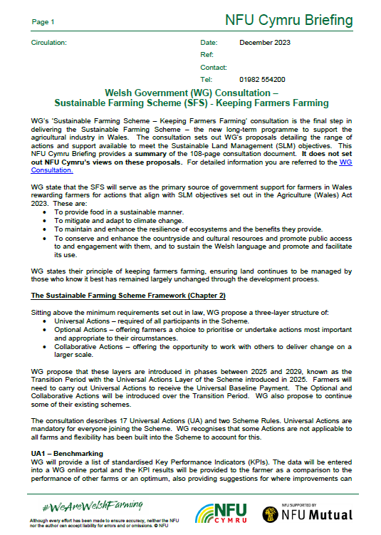 Sustainable Farming Scheme briefing - Dec 2023